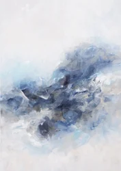 Blauwe abstracte stroming