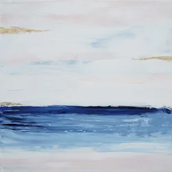 Blauw-gouden horizon
