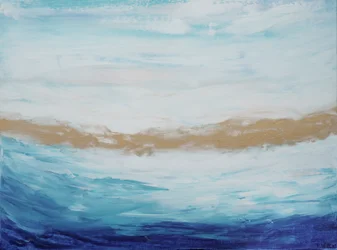 Kustgoud en blauw