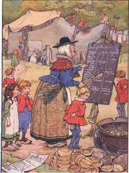 De oude vrouw die in een schoen woonde