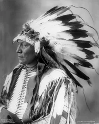 Opperhoofd Hollow Horn Bear, Sioux, 1898