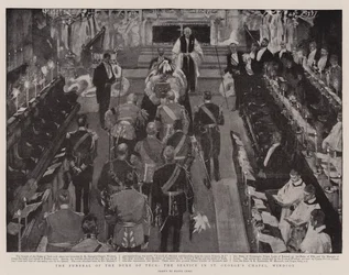 De Begrafenis van de Hertog van Teck, de Dienst in St George