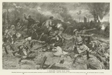 Een Hooglandaanval nabij Ieper, Eerste Wereldoorlog
