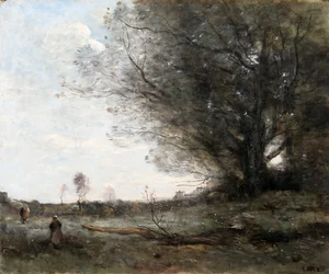 Een landschap in Surrey