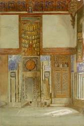Interieur van het Huis van de Moefti Sheikh El Mahadi, Caïro