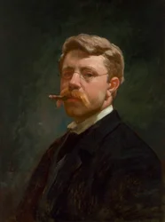 Frank Duveneck Zelfportret, ca. 1890