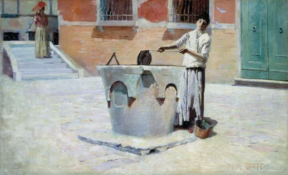 Italiaans Tafereel bij de Fontein, n.d.