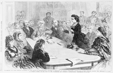 Washington D.C. De Judiciary Committee..., uit Frank Leslies Illustrated Newspaper, 1871