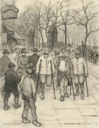 De promenade van de gewonden, 1917
