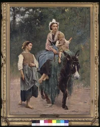 Italiaanse boerenfamilie