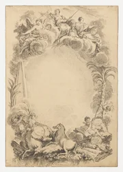 Ontwerp voor een Wapenschild ter Ere van William Earl Cowper (ca. 1665-1723)