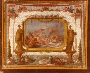 François BOUCHER, Maurice JACQUES - MODEL VOOR TAPESTRY. Venus op het water, GOB-28-001
