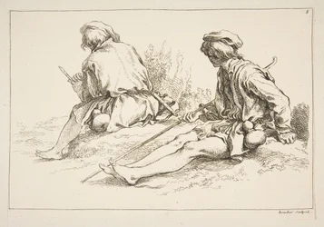 Blad met schetsen, 1753