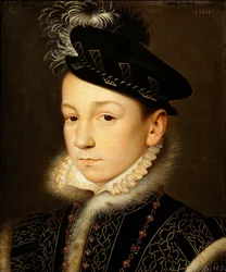Portret van koning Karel IX van Frankrijk