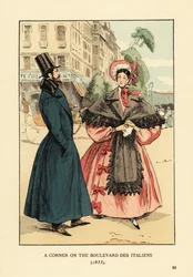 Een hoek op de boulevard des Italiens