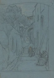 Uitzicht op een Straat in Sorrento