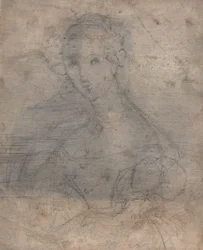 Schets van Marie Louise Tetu, Madame François Fleischbein, voor c.1833
