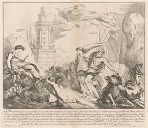 De tweede machine voor de Chinea van 1741: Neptunus en Amphitrite