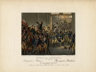 Napoleon keert terug van het eiland Elba