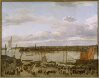 Uitzicht op de haven van Nantes