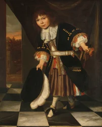 Portret van een jongen, genaamd De jonge zoon van admiraal van Nes (De zoon van de admiraal)