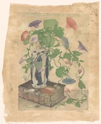 Winde in een vaas van aardewerk