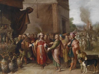 Croesus toont Solon zijn schatten