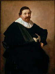 Portret van Lucas de Clercq, Belgische handelaar in weefproducten