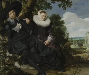 Portret van een Koppel, Waarschijnlijk Isaac Abrahamsz Massa en Beatrix van der Laen, c.1622