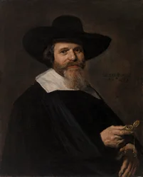 Portret van een man met een horloge