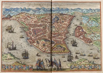 Byzantium. Constantinopolis Uit: Civitates Orbis Terrarum, 1572