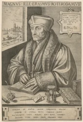 Portret van Erasmus van Rotterdam
