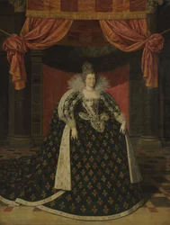 Portret van Marie de Médicis, ca. 1610 (olieverf op doek)