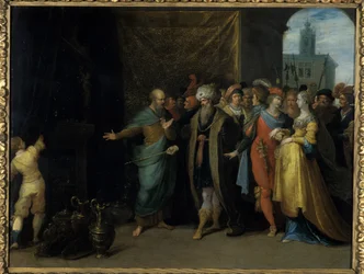Croesus toont Solon zijn schatten, 1616-30