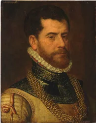Portret van een heer, met het monogram van Don Gaspar de Haro y Guzman