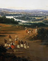 Dorp Serinhaem in Brazilië of Het huis van een suikerrietplanter in Brazilië