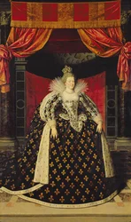 Marie de Medici (1573-1642) in kroningsgewaden, c.1610