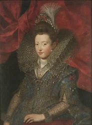 Portret van Margherita Gonzaga 1591-1632, Hertogin van Lotharingen, ca. 1605