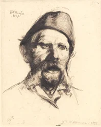 Portret van hoofdcontroleur bij Frederiksberg ziekenhuis Frantz Peter Neidthardt