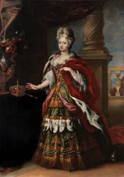 Frans van Stampart Portret van Elisabeth Christine van Brunswijk-Wolfenbüttel