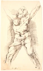 De gekruisigde St. Andreas