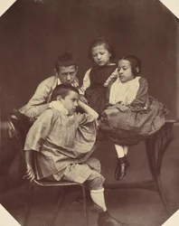 Alfons, Eugen, Marie, en Hermine Antoine, 1850s-60s