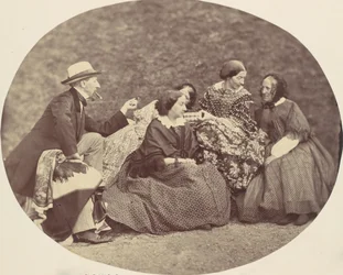 [Mathias Höusermann, Marie Antoine, Elise Höusermann, en Pepe Wöss], 1850s-60s