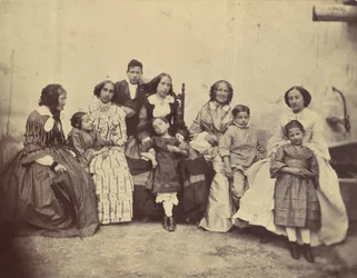 [Tien leden van de Antoine familie], 1850s-60s
