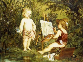 Speelse putti