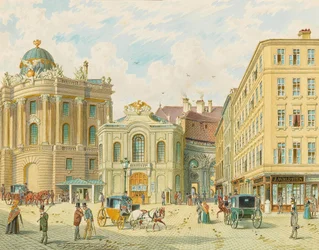 Het oude Burgtheater in Wenen