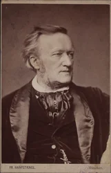 Portret van de componist Richard Wagner 1813-1883, voor 1877