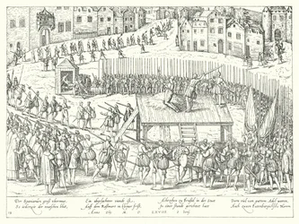 Executie van graven Egmont en Horne in Brussel, 1568