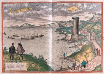 Gaeta of Gaete, Italië (gravure)