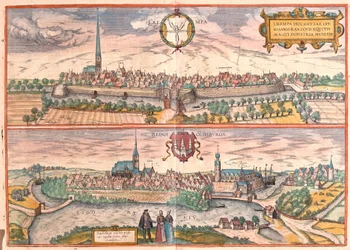 Krempe en Rendsburg, Duitsland (gravure)